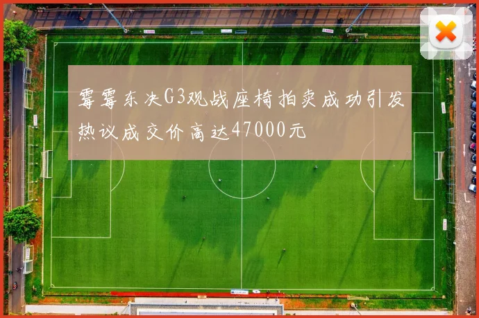 霉霉东决G3观战座椅拍卖成功引发热议成交价高达47000元
